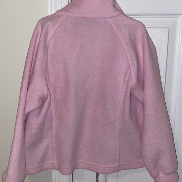 Girls pink Columbia zip up jacket size small 7/8. - Picture 3 of 5